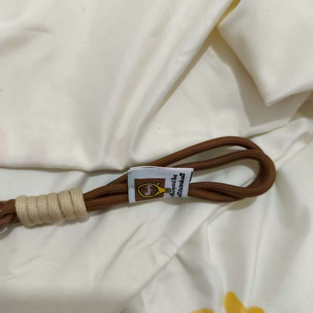 Longchamp Portable Off-White And Brown Mini Coin Purse - Picture 7 of 8
